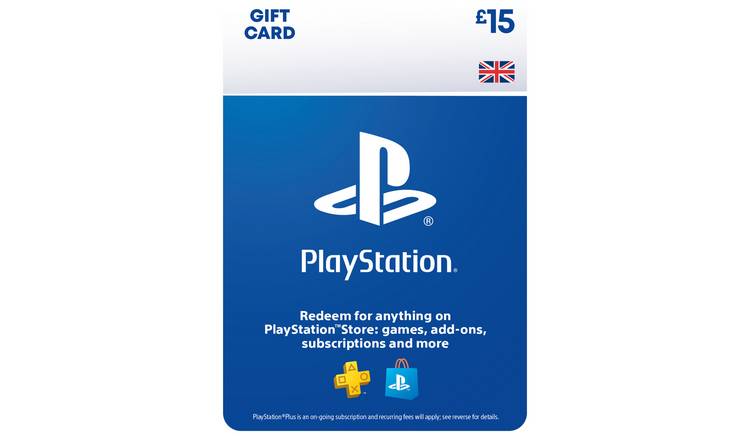 Buy PlayStation Store 15 GBP Gift Card Playstation Plus Argos