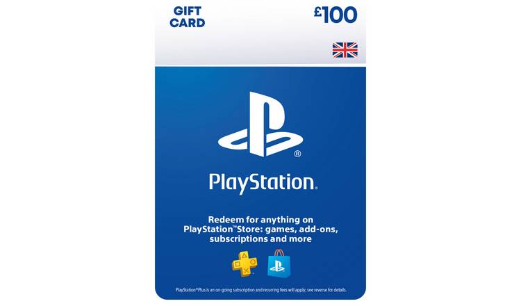 100 UK PlayStation PSN Card GBP Wallet Top Up, Pounds PSN Store, PS4 PS5