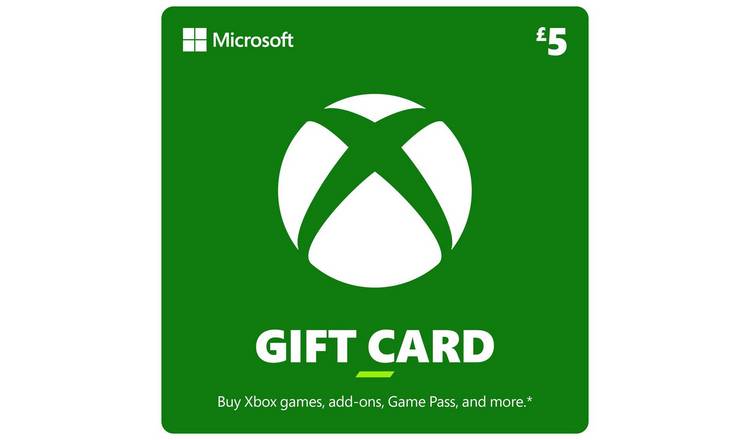 5 pound xbox gift on sale card