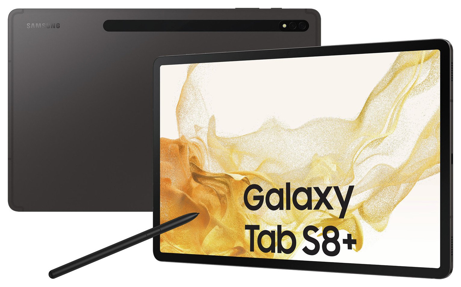 Buy Samsung Galaxy Tab S8+ 12.4in 128GB Wi-Fi - Graphite | Tablets | Argos