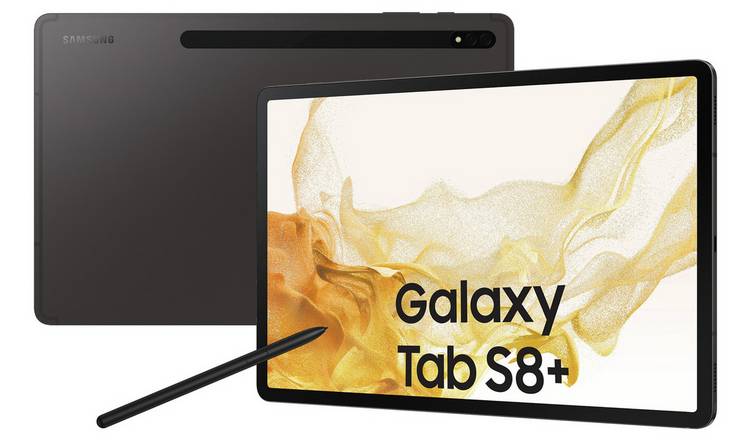 Samsung Galaxy Tab S8+ 12.4in 128GB Wi-Fi Tablet - Graphite