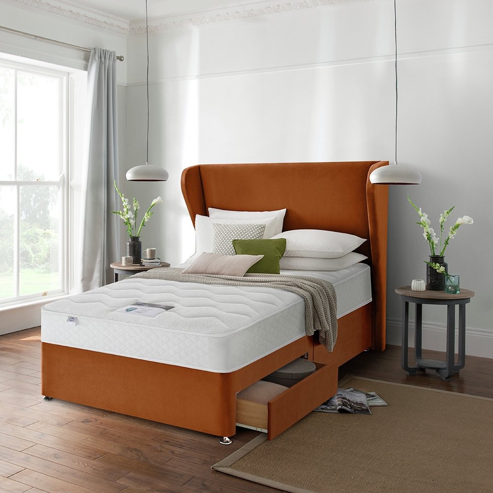 Silentnight Double Eco 2 Drawer Divan Bed - Amber