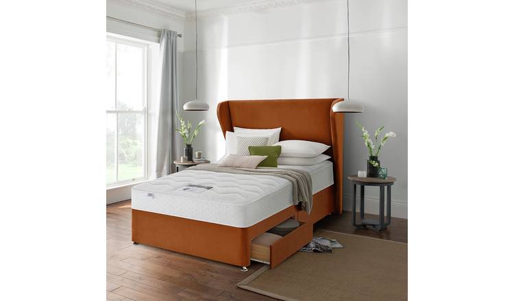 Silentnight Kingsize Eco 2 Drawer Divan Bed - Amber