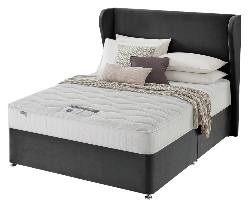 Silentnight Double Eco Divan Bed - Charcoal
