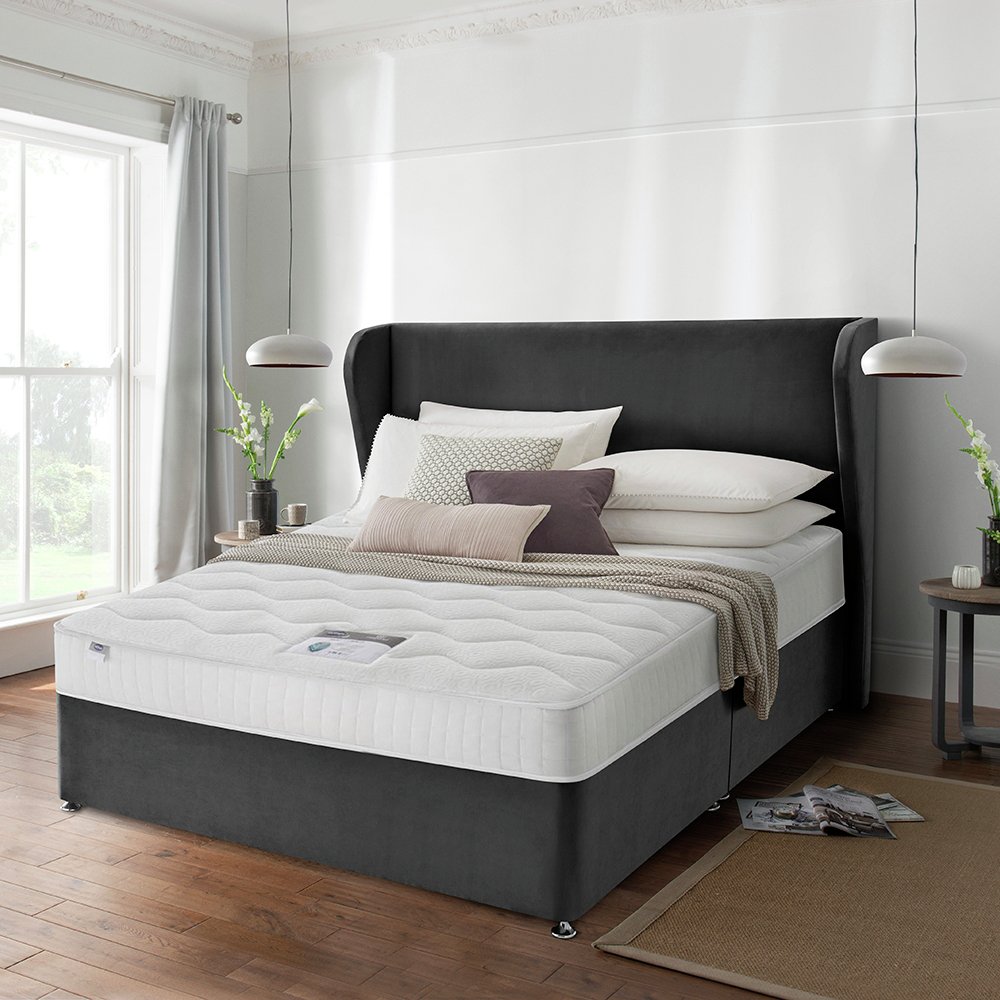 Silentnight Double Eco Divan Bed - Charcoal