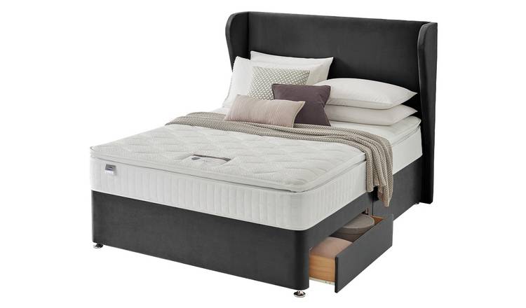 Silentnight Superking Eco 2 Drawer Divan Bed - Charcoal