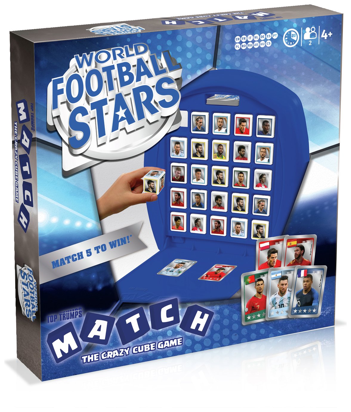 World Football Stars Top Trumps Match The Crazy Cube Game | Simply Thank You