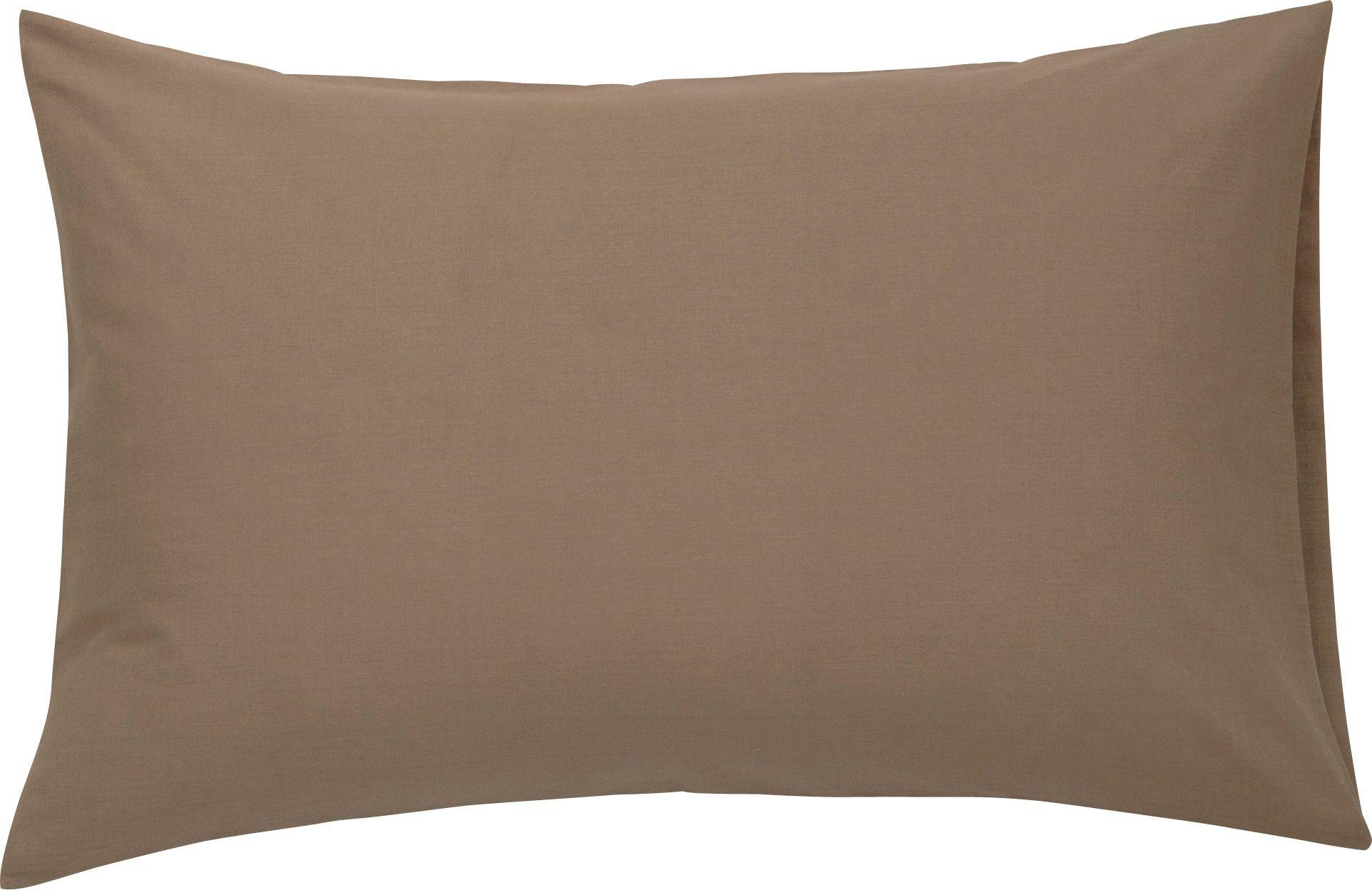 Argos Home Pair of Housewife Pillowcases - Cafe Mocha