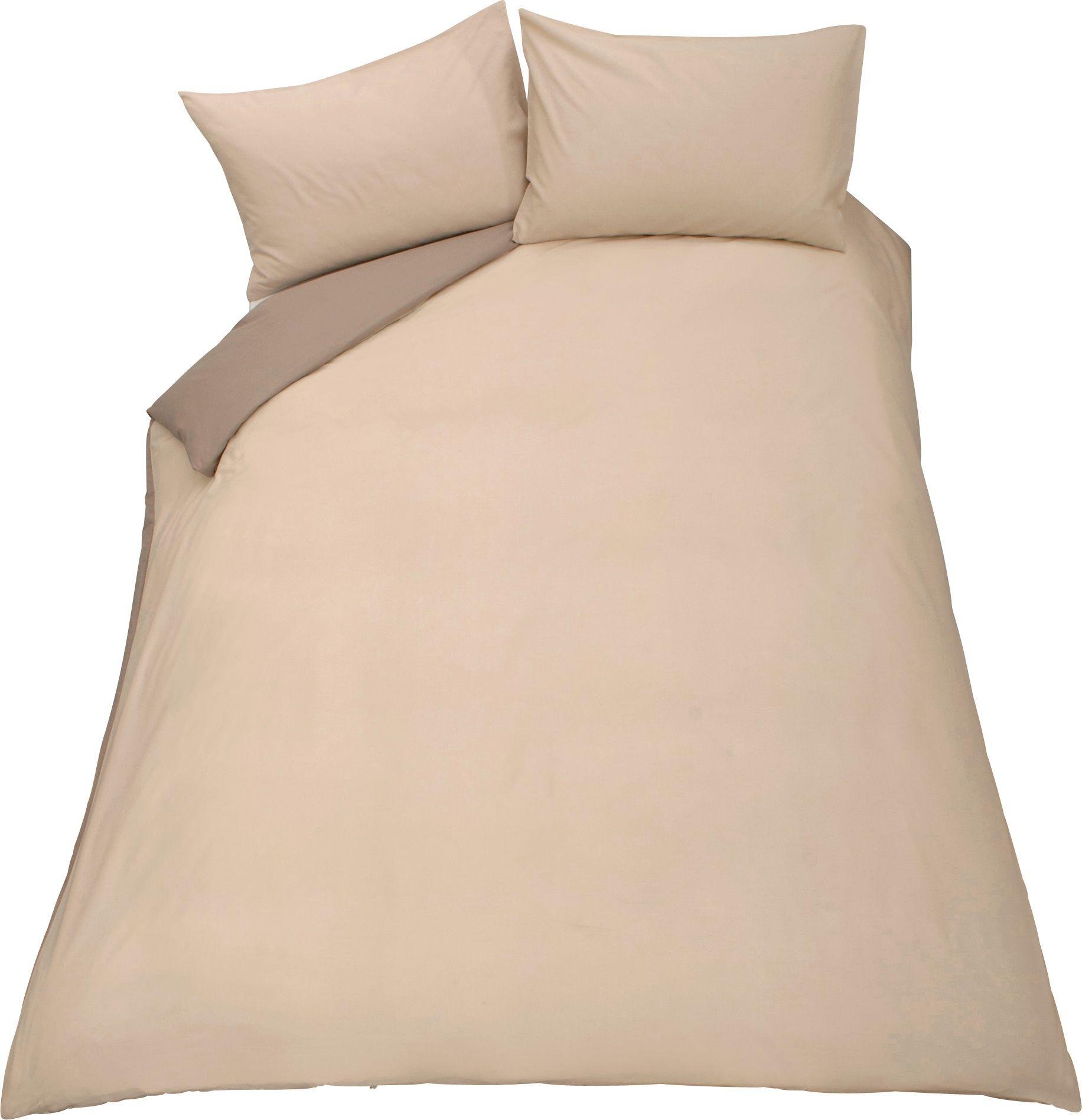 Argos Home Cafe Mocha / Cotton Cream Bedding Set - Double