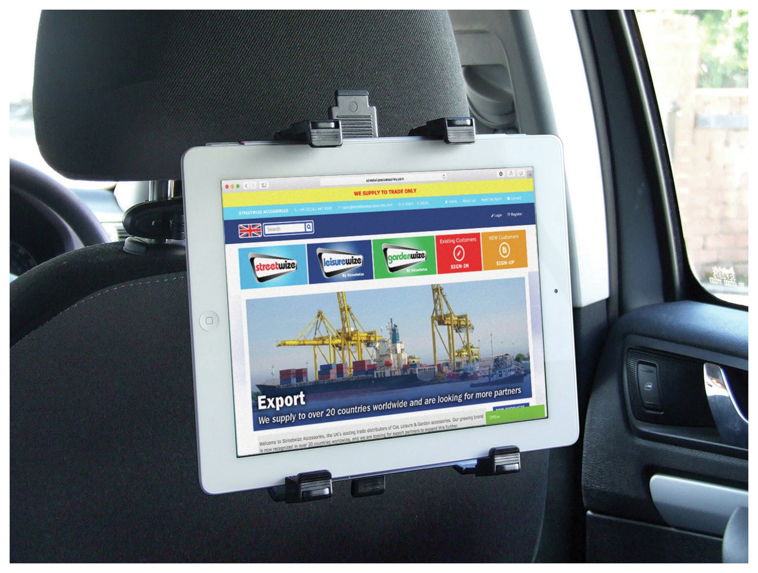 headrest tablet holder argos