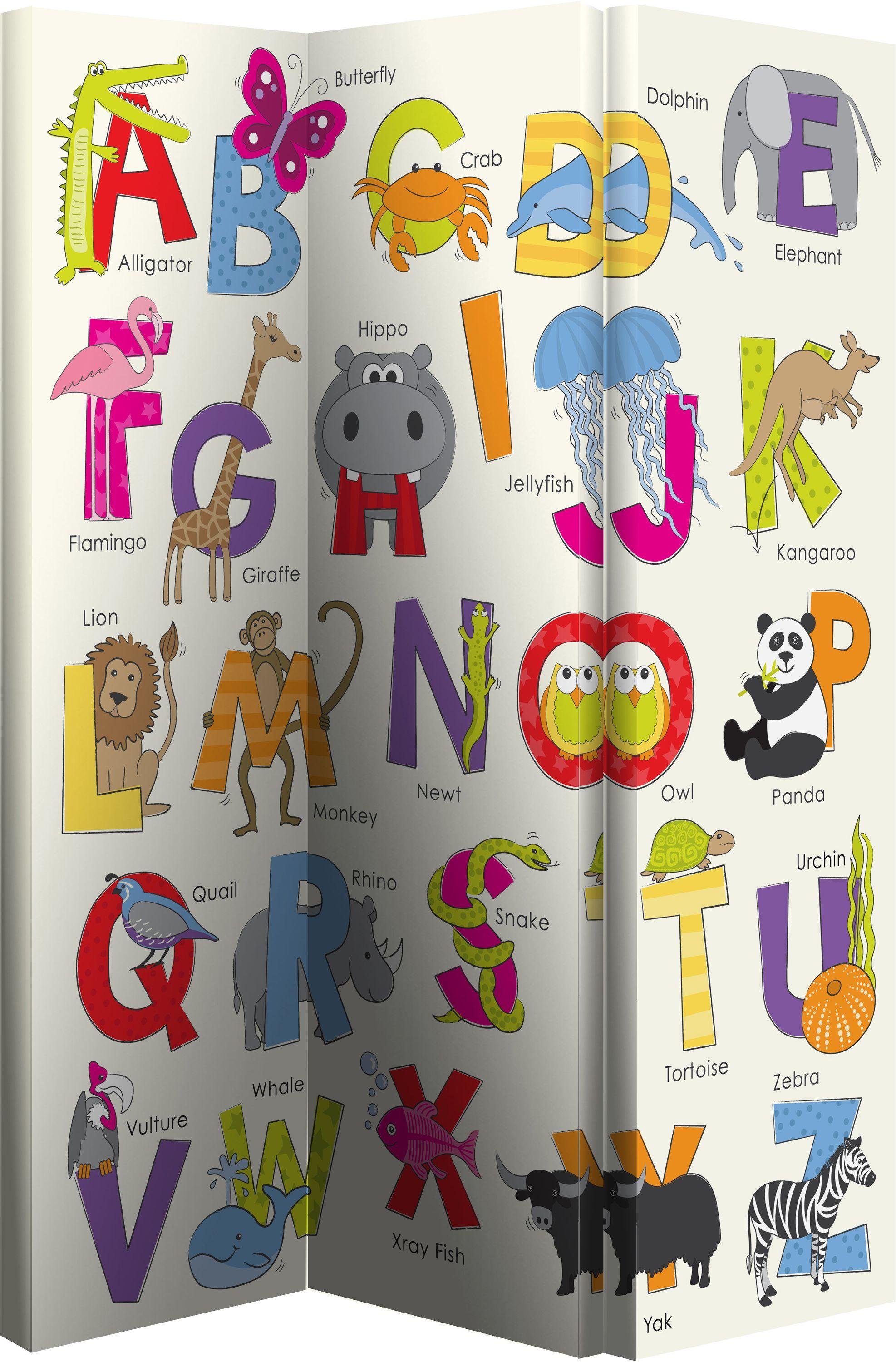 Animals ABC Room Divider - Multicoloured