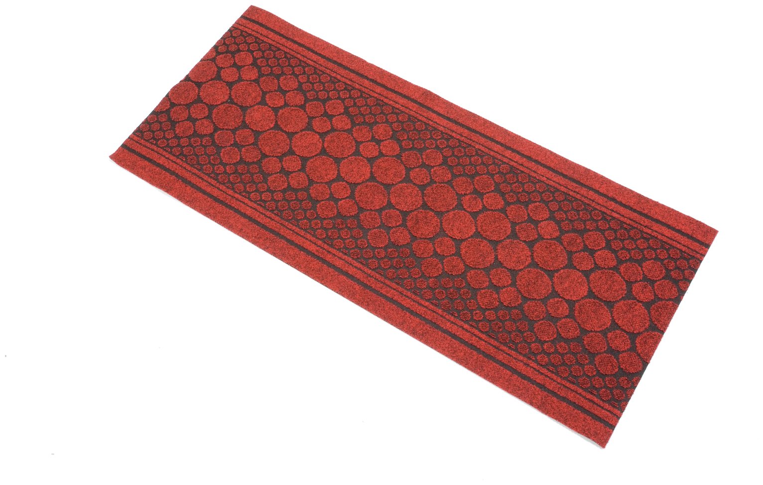 Pebbles Polypropylene Runner - 200x67cm - Red