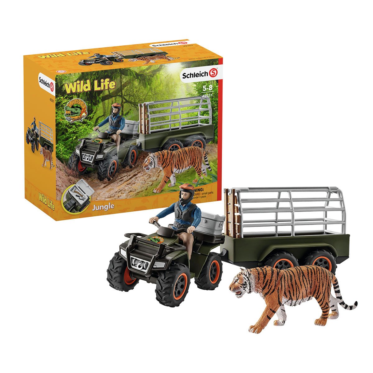 Schleich Quad Bike with Trailer and Ranger