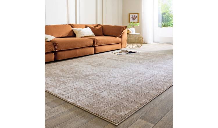 Mega Flooring Grey Modern Plain Rug - 120 x 170cm