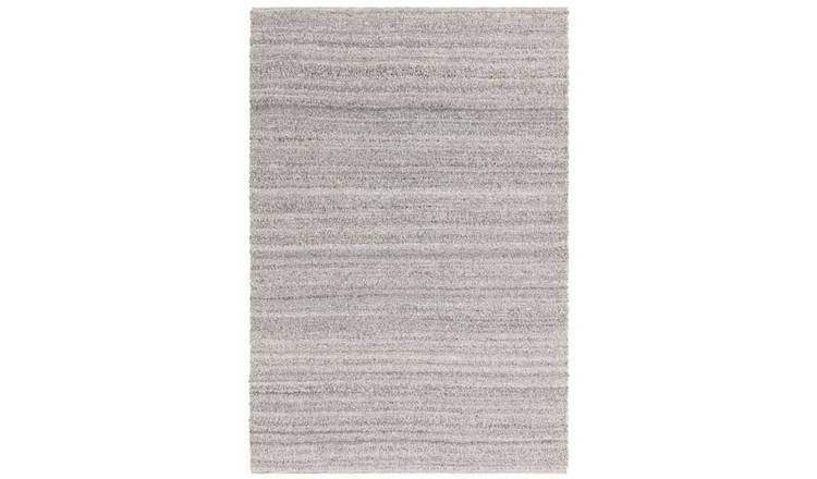 Mega Flooring Grey Handmade Plain Rug - 120 x 170cm