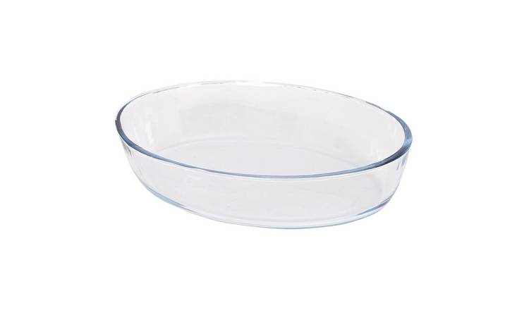 Argon Tableware Oval Glass Oven Dish - 35cm x 24cm
