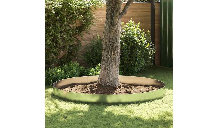 Walplus Pack of 10 Galvanised Steel Lawn Fence - 100 x 20 cm