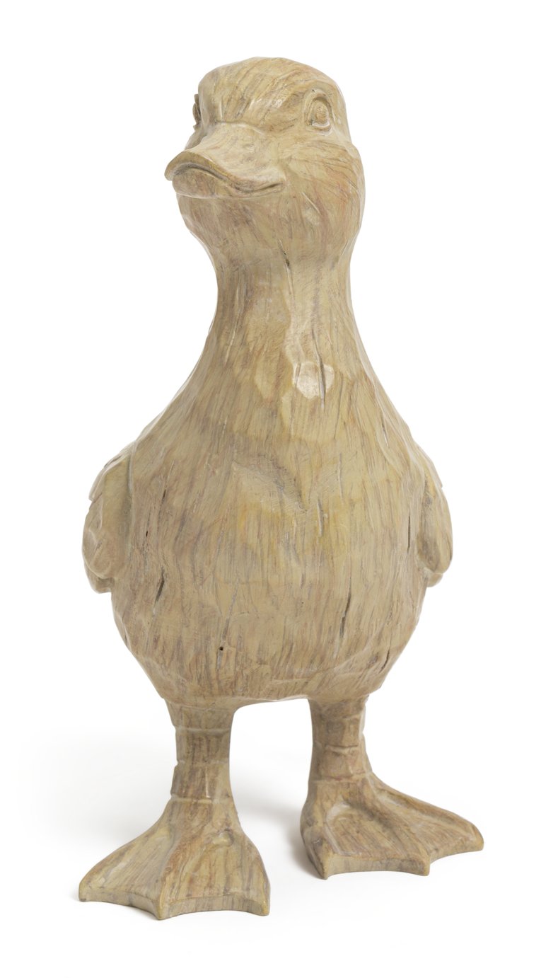 Argos Home Wooden Duckling Ornament - Natural