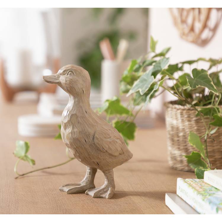Argos Home Wooden Duckling Ornament - Natural 0
