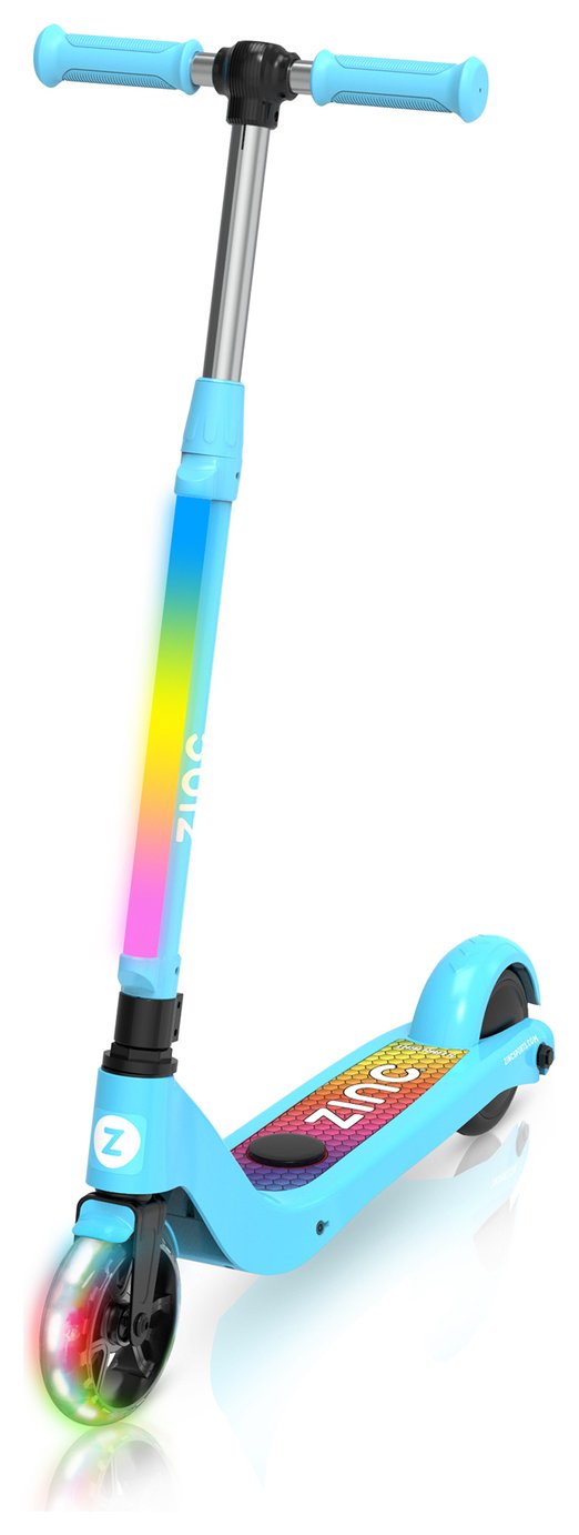 Zinc Light Up Starlight Kids Electric Scooter - Blue