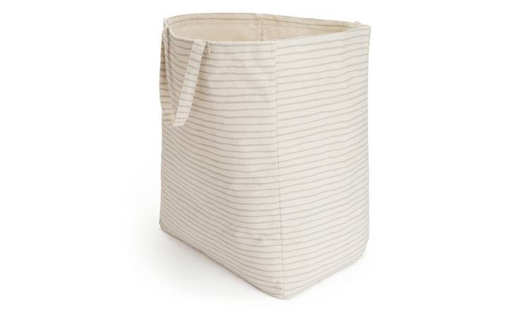 Cream linen clearance basket