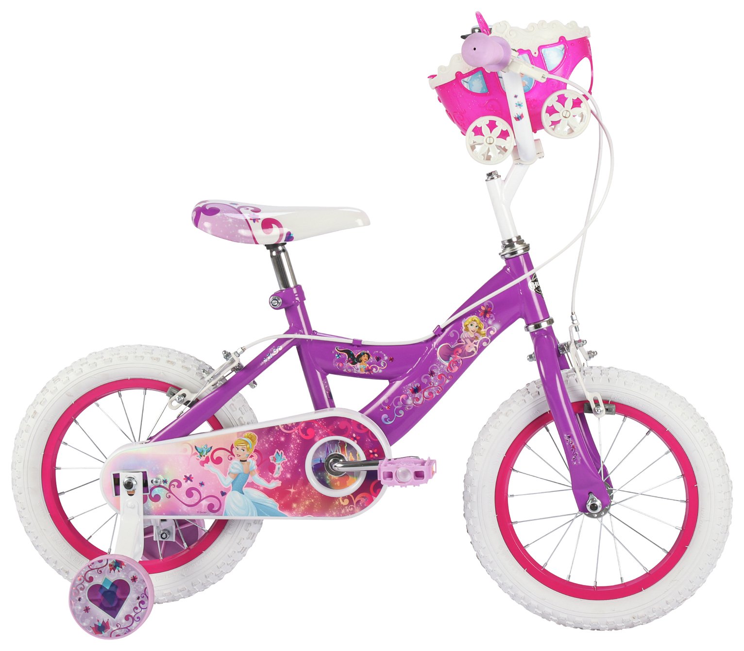 Disney Princess 14 inch Wheel Size Kids Bike - Pink