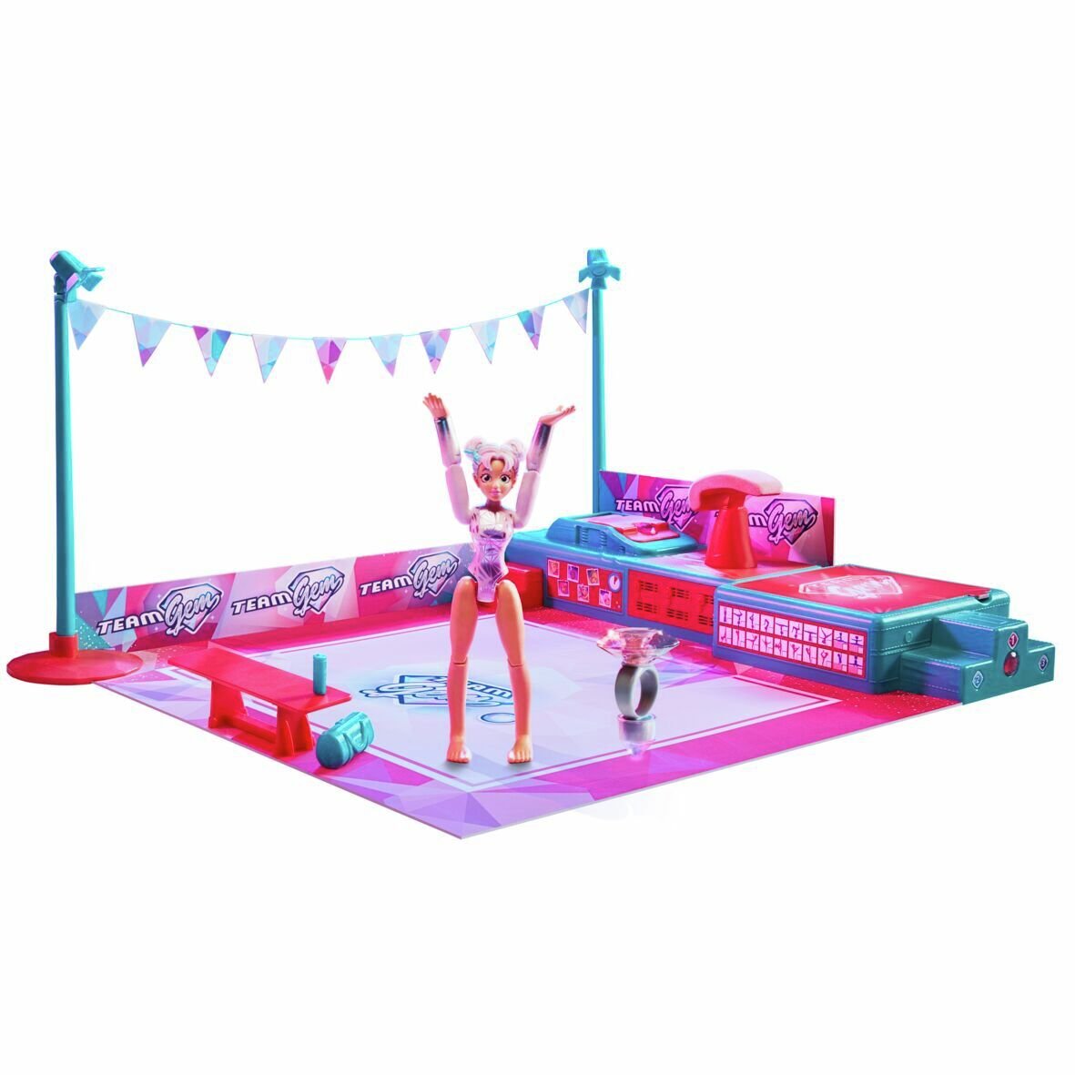 Barbie flipping fun store gymnast set argos