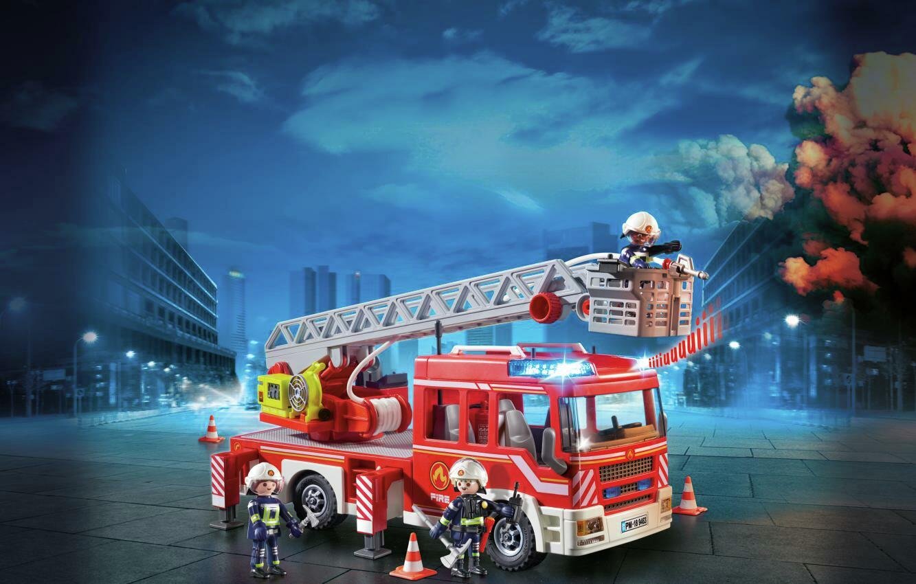 Playmobil 9463 City Action Fire Ladder Unit Review