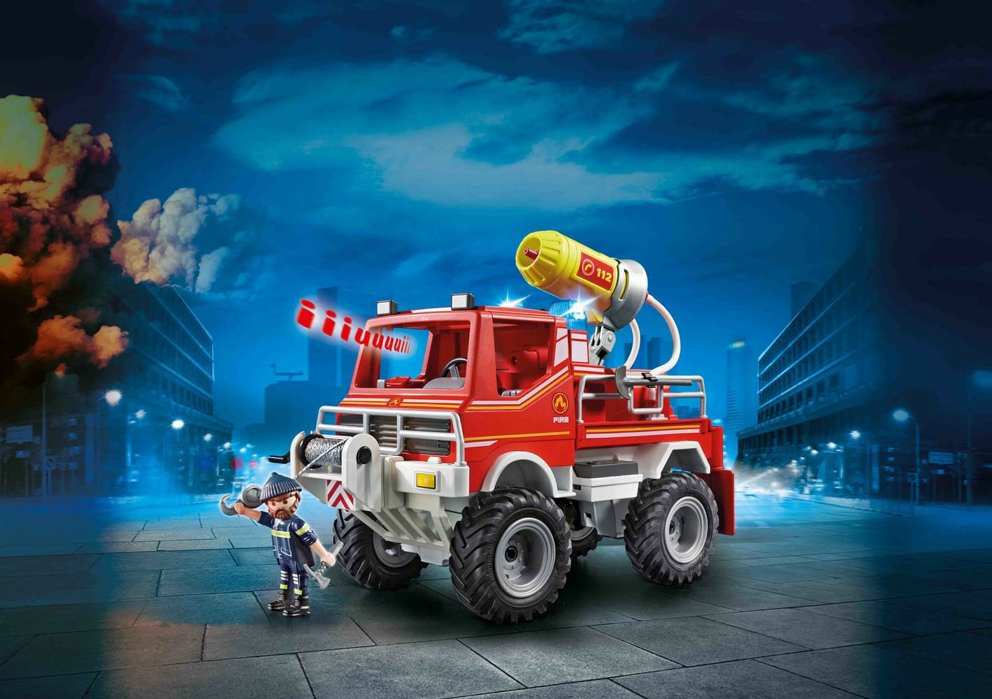 playmobil fire engine argos