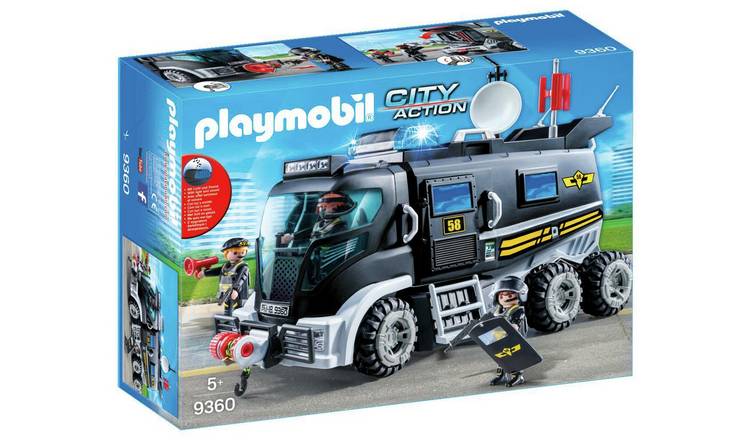 Buy Playmobil 9360 City Action Swat Truck Toy Cars And Trucks Argos - roblox vehicle swat unit argos