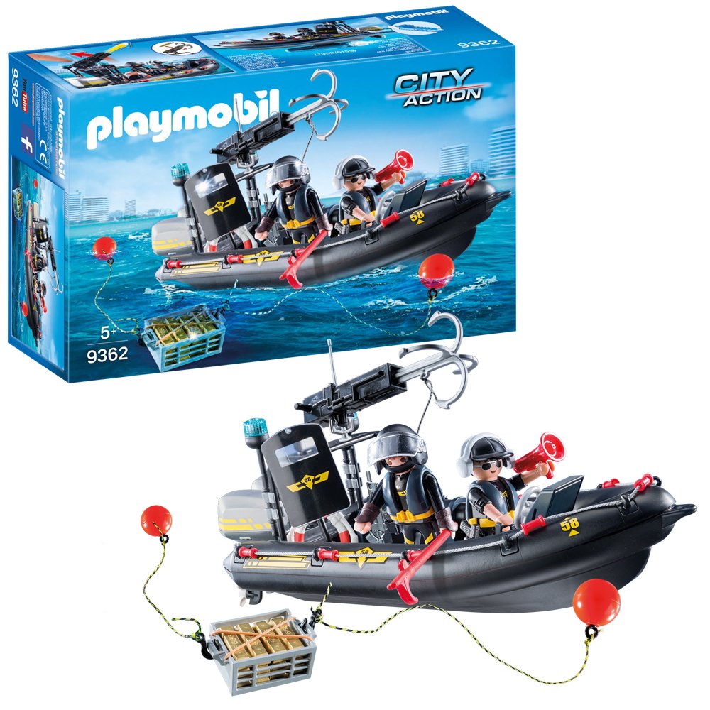 Playmobil 9362 City Action SWAT Boat