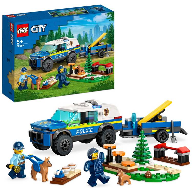 LEGO City Mobile Police Dog Training Set with Toy Car 60369 0
