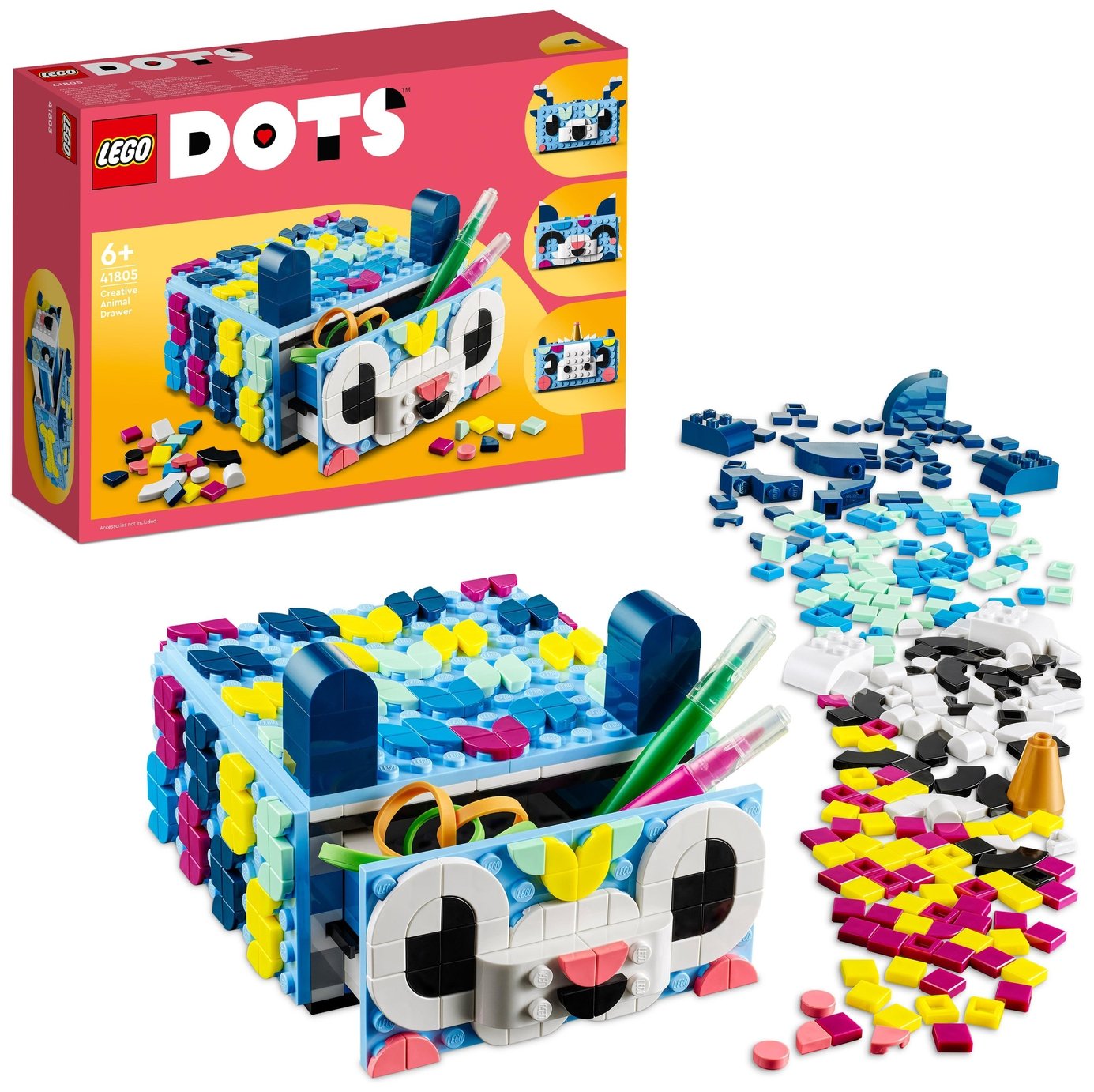 LEGO DOTS Creative Animal Drawer Toy Craft Mosaic Kit 41805 review