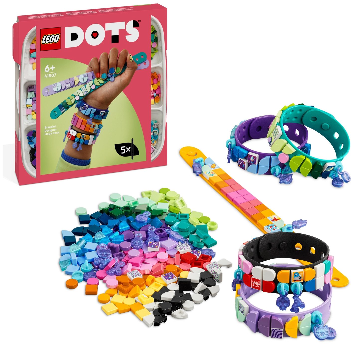 LEGO DOTS Bracelet Designer Mega Pack 5in1 Crafts Toy 41807