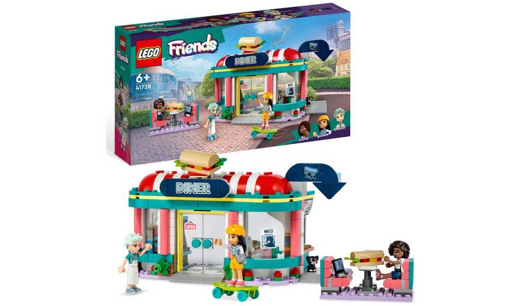 Buy Heartlake Downtown Diner Restaurant Set 41728 LEGO | Argos