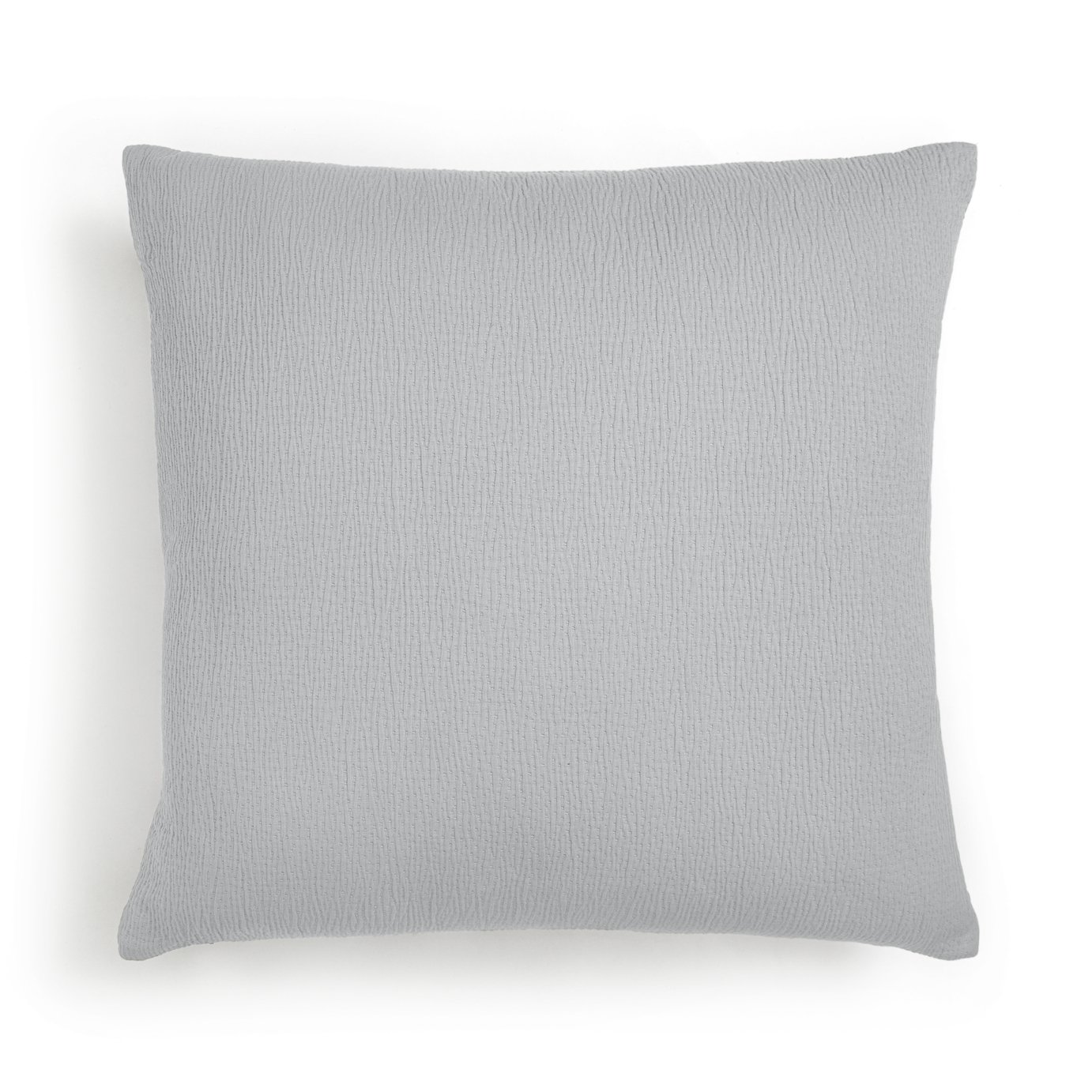 Habitat Textured Plain Cushion - Grey - 50x50cm