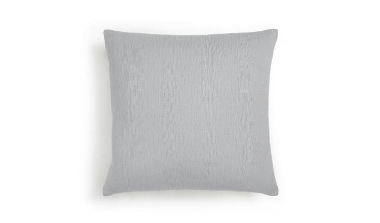 Buy Habitat Textured Plain Cushion Grey 50x50cm Cushions