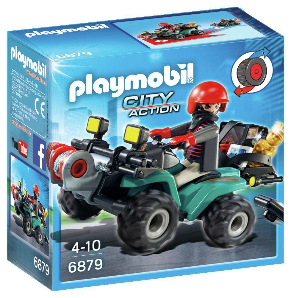 Playmobil 6879 City Action Robbers Quad