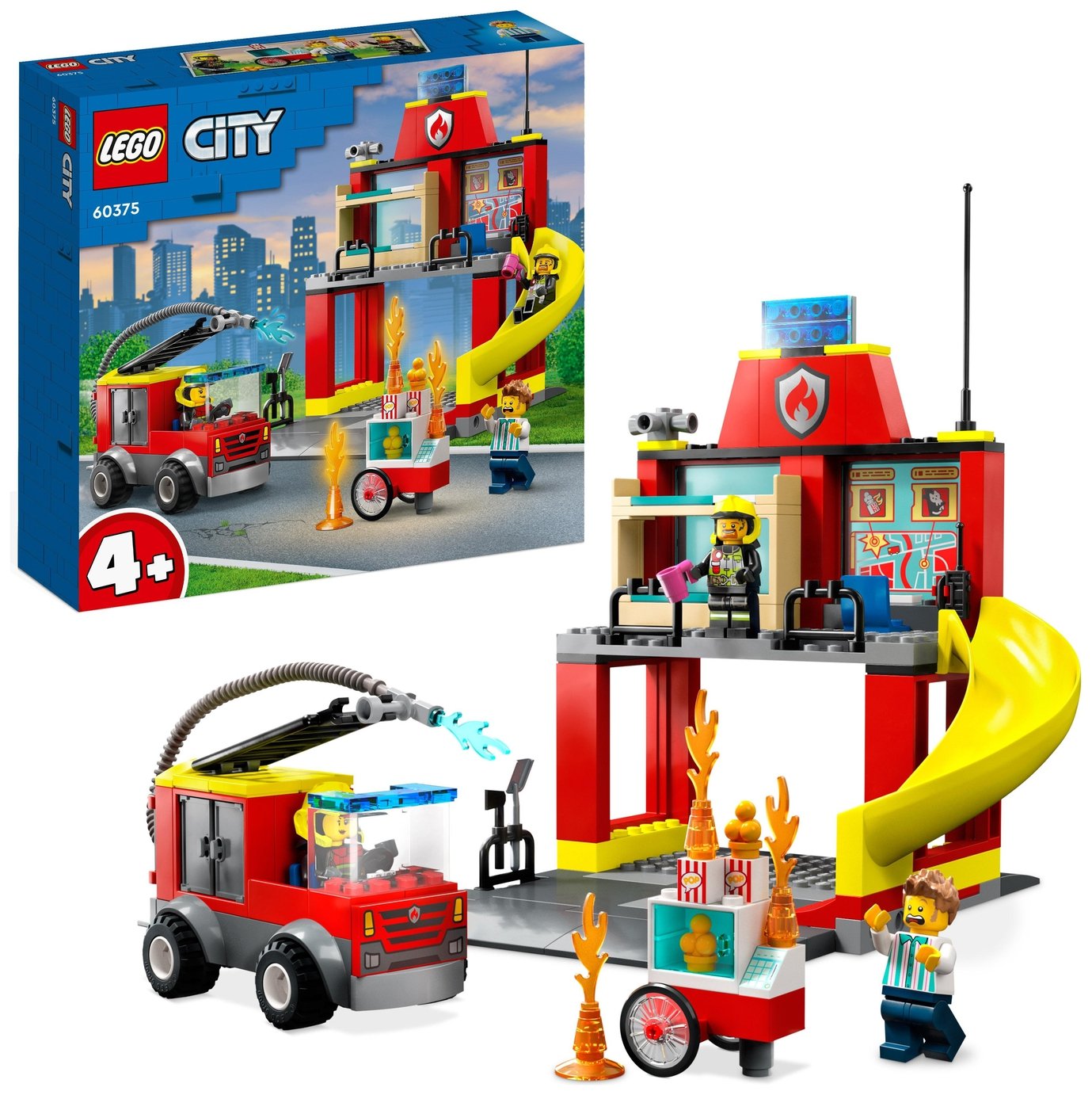 LEGO City 4+ Fire Station and Fire Engine Toy Playset 60375 review