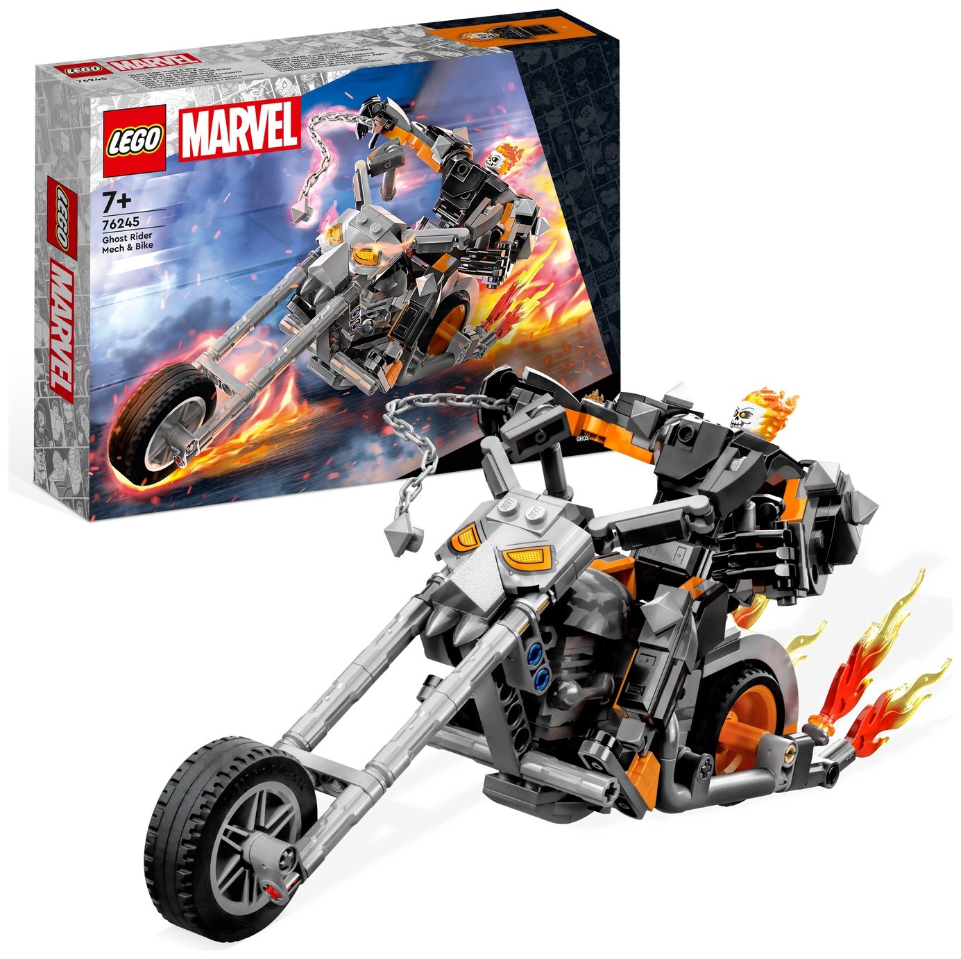 LEGO Marvel Ghost Rider Mech & Bike Motorbike Toy 76245 review