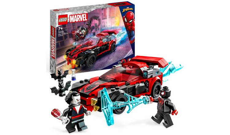 Buy LEGO Marvel Miles Morales vs. Morbius Toy Car Set 76244