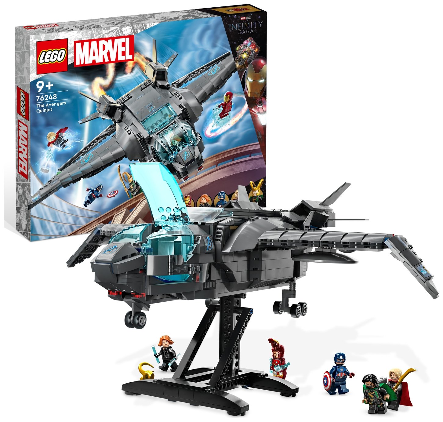 LEGO Marvel The Avengers Quinjet Infinity Saga Set 76248