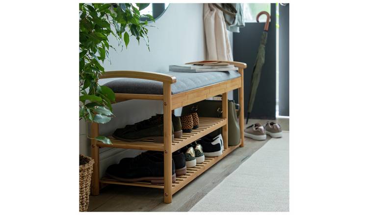 Buy Habitat Apia Shoe Storage Bench Natural Shoe storage Habitat