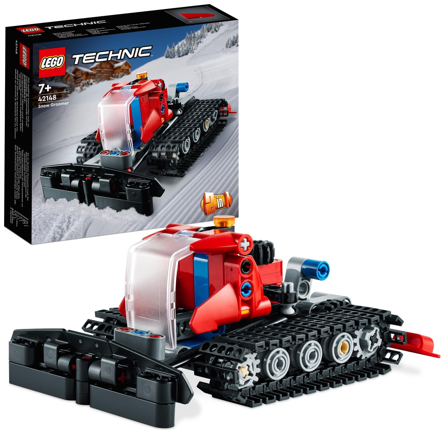 LEGO Technic Snow Groomer 2in1 Vehicle Snowmobile Set 42148 review