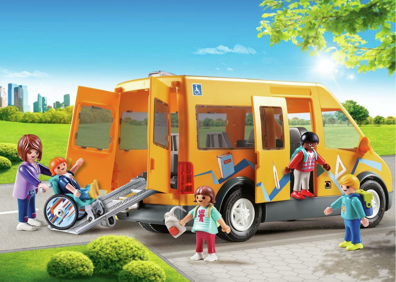 Playmobil school hot sale bus argos