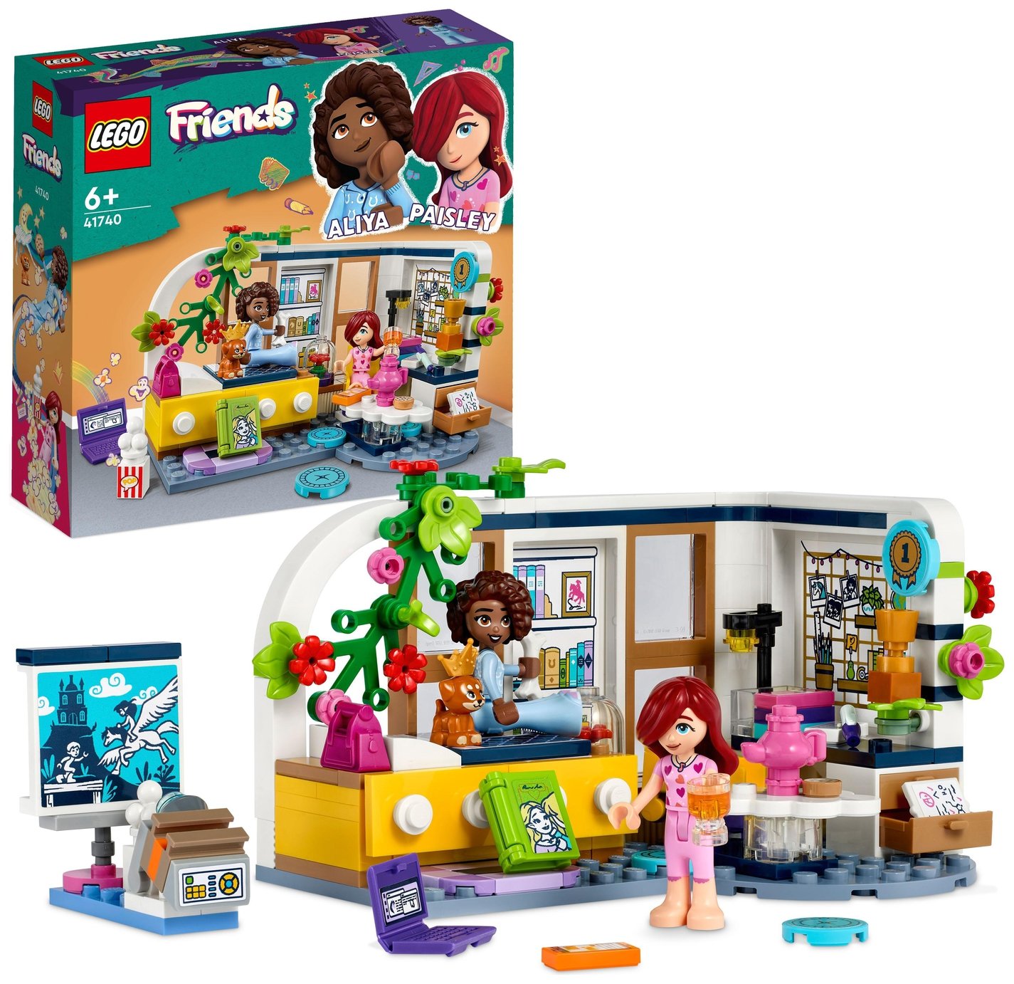 LEGO Friends Aliya\'s Room Mini-Doll Sleepover Toy 41740