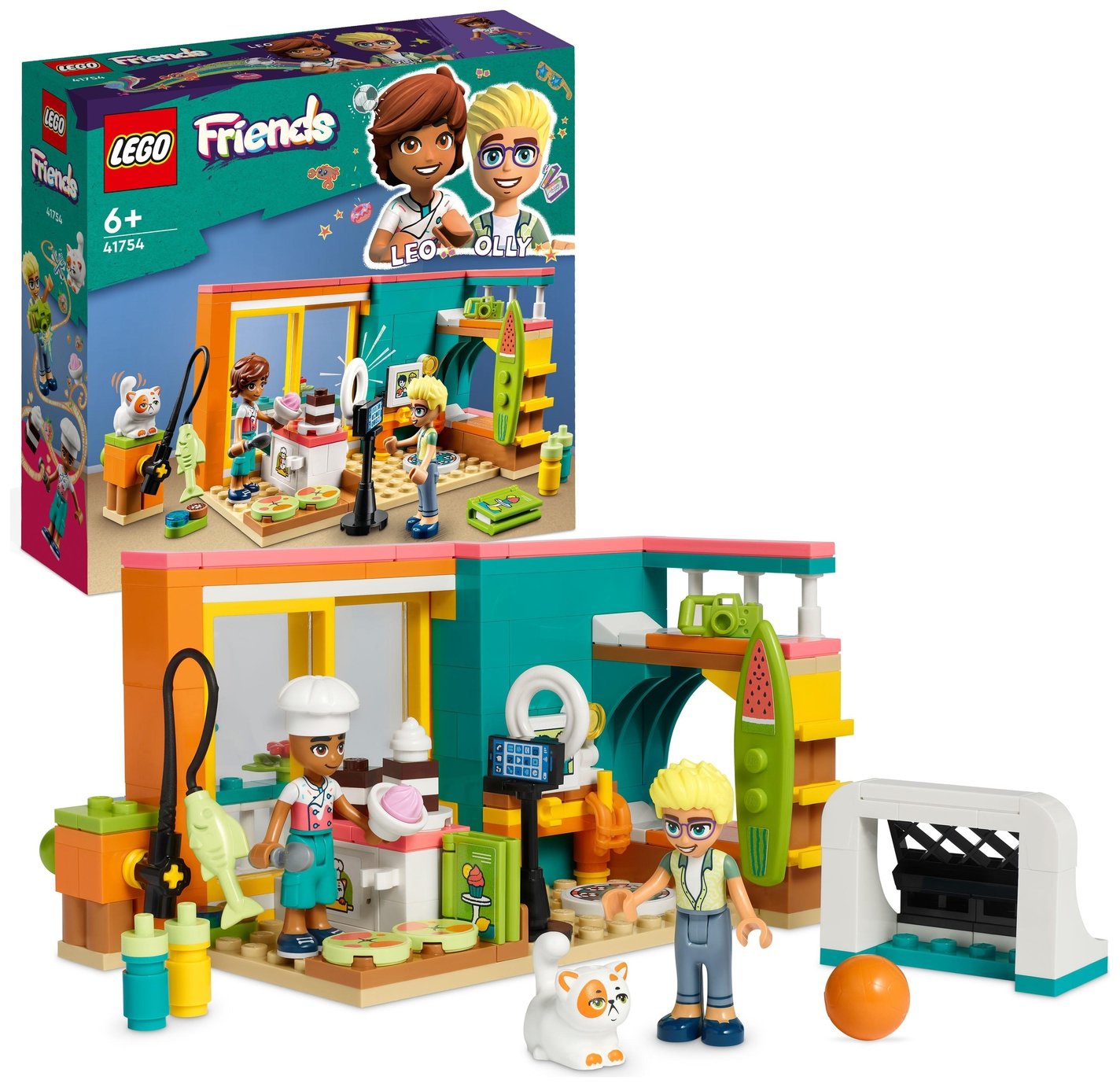 LEGO Friends Leo's Room Baking Themed Playset with Pet 41754