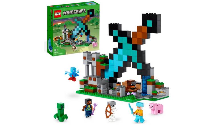 Buy LEGO Minecraft The Sword Outpost Toy with Mobs 21244 Argos