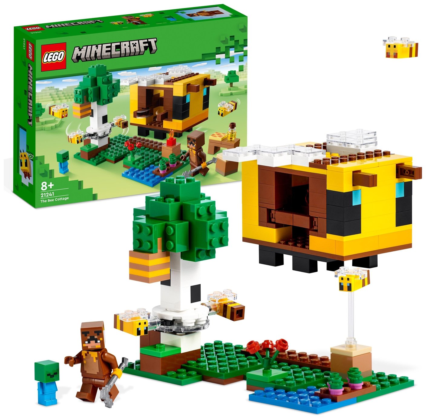 LEGO Minecraft The Bee Cottage Toy House with Animals 21241