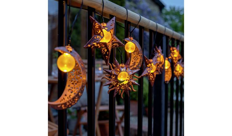 Argos outdoor deals solar string lights